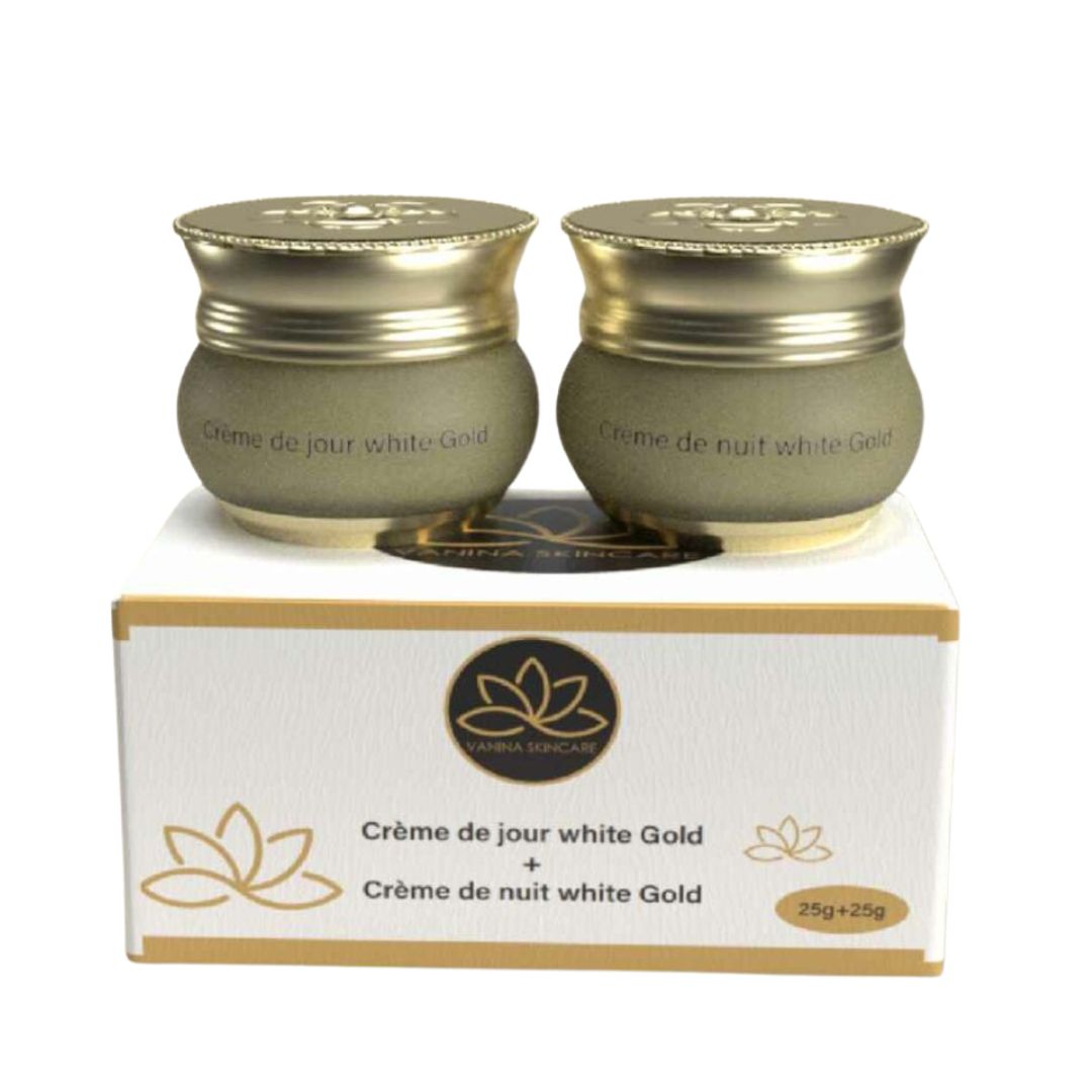 Crème de jour + Crème de nuit White Gold